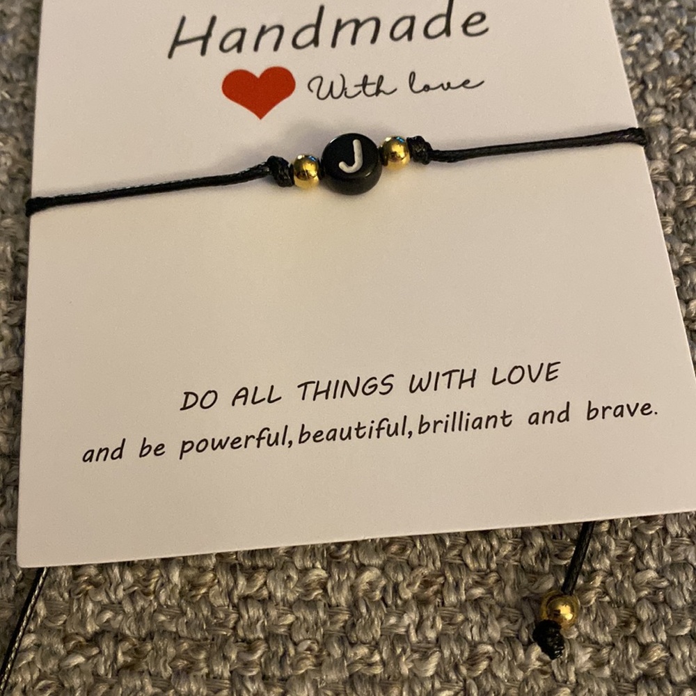 Make A Wish Bracelet - Letter “J” #121 - Picture 2 of 3